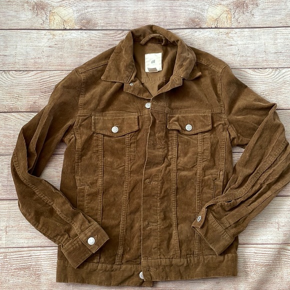 H&M Jackets & Coats Hm Corduroy Jacket Poshmark